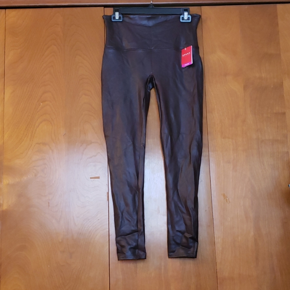 NWT Spanx faux leather leggings XL